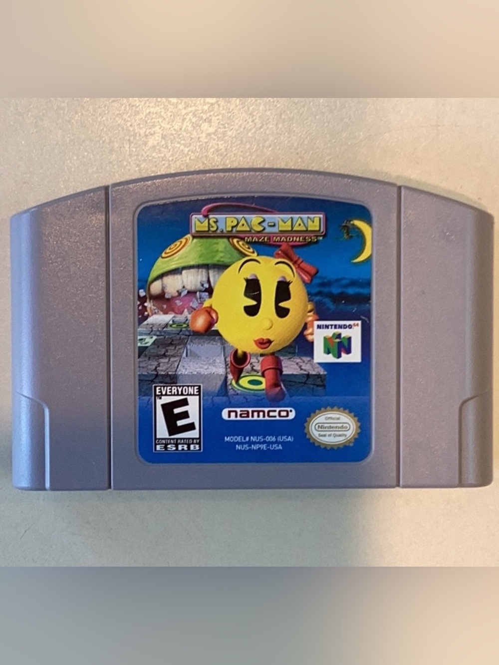 Ms Pac-Man Maze Madness Nintendo 64 Game N64 Authentic Original Tested Working